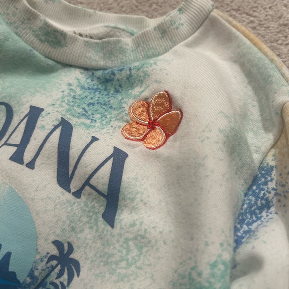 Disney Moana Epic Journeys Sweater - Blue, Yellow, White - Picture 3 of 5